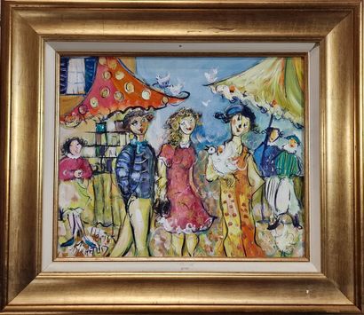 Herick MICHAUD (Né en 1954)
Emile le clown
HUILE...