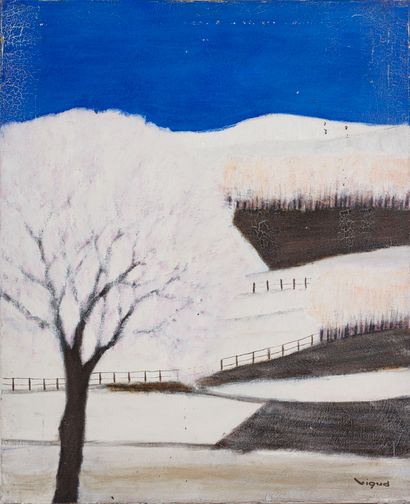 André VIGUD (1939)
Bleu blanc rose
HUILE...
