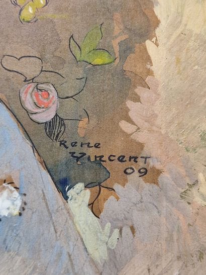 René VINCENT (1879-1936)
Elégante au bouquet...