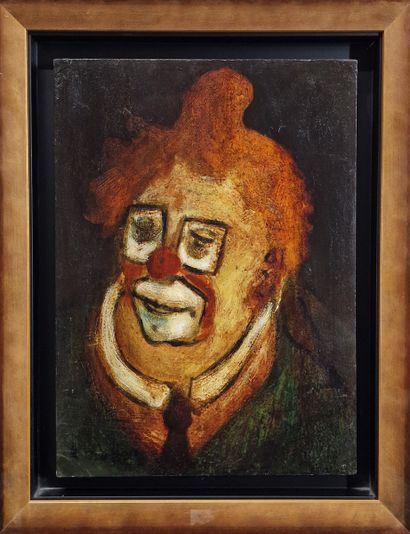 Roland DUBUC (1924-1998)
Portrait de clown
HUILE...