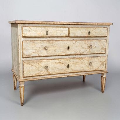 CHEST OF DRAWERS - VENICE Neoclassical period,...