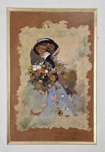 René VINCENT (1879-1936)
Elégante au bouquet...