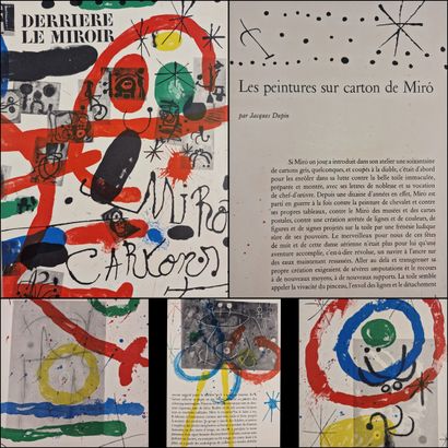 [MIRO (Joan)]. Peintures sur cartons - Derrière...