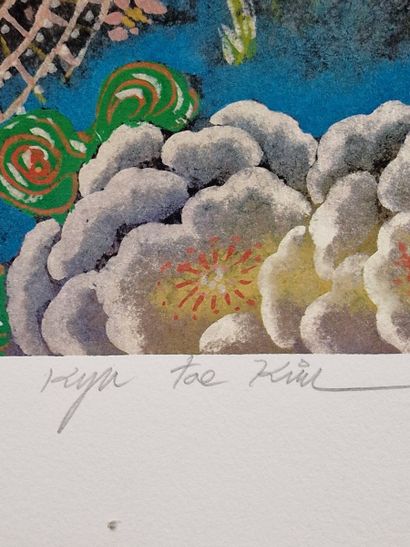TAE KYU YIM (Né en 1976)
Oiseaux et tortues...