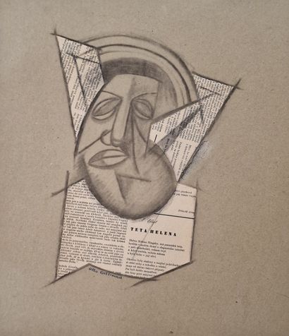 Otto GUTFREUND (1889-1927)
Portrait cubiste...