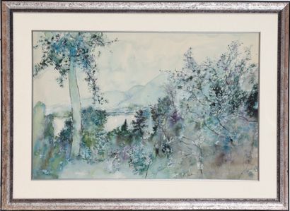 Bernard GANTNER (1928-2018)
Lake landscape...