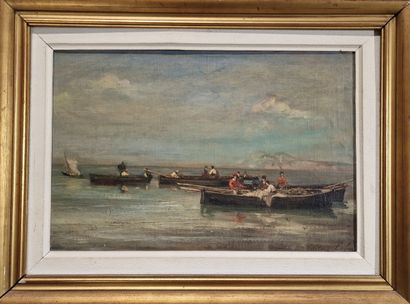 Gustave COLIN (1828-1910)
Fishermen on the...