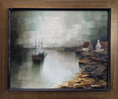 Gilbert BRIA (Born in 1933)
The Harbor at...