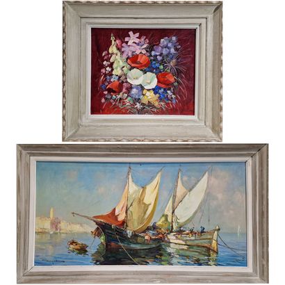 Elie BERNADAC (1913-1999)
Marine à Martigues...