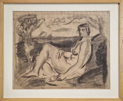 Louis LATAPIE (1891-1972) 
Nu féminin dans...