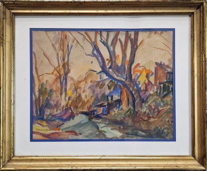 Marcel ARNAUD (1877–1956)
View of a Path
GOUACHE...