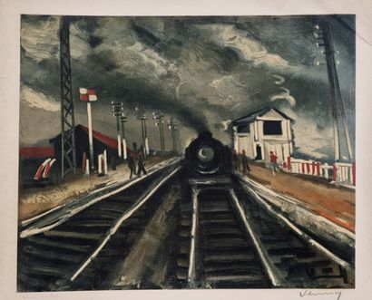 Maurice de VLAMINCK (1876-1958)
L'arrivée...