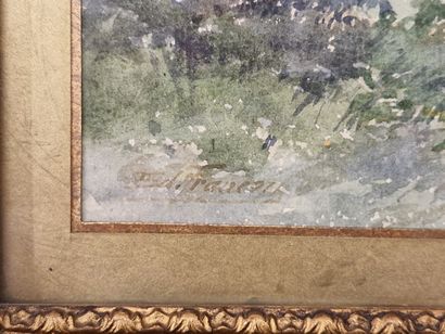 Edouard FRANCOIS (1866–1924)
Landscape
WATERCOLOR...