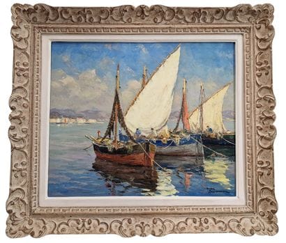 André BERONNEAU (1886-1973)
Barque de pêcheurs...
