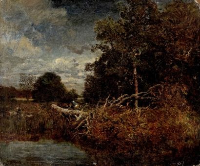 Théodore ROUSSEAU (1812-1867)
L'arbre abattu...
