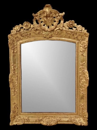 Regency-period mirror with mercury-coated...