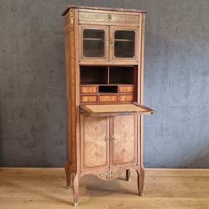 LADIES' SECRETARY WITH DISPLAY CASE in the...