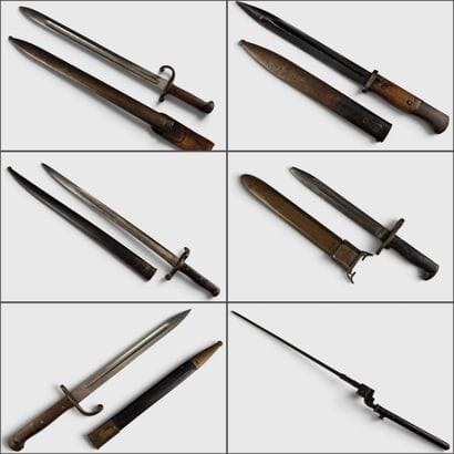 COLLECTION OF SIX BAYONETS, including a 1942...