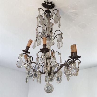 SMALL SIX-ARMED CHANDELIER with 18th-century-style...