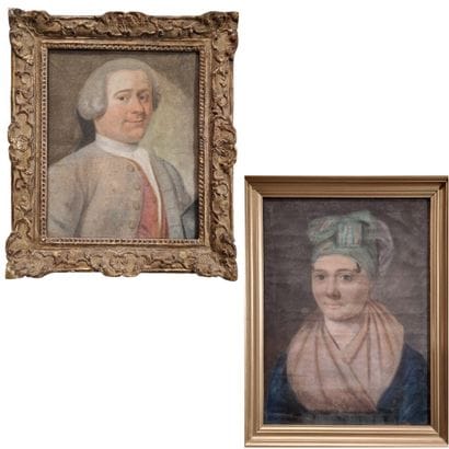 ECOLE FRANCAISE CIRCA 1800
Portraits en buste...