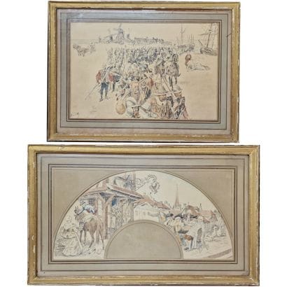 Henri PILLE (1844–1897)
- Soldiers Passing...