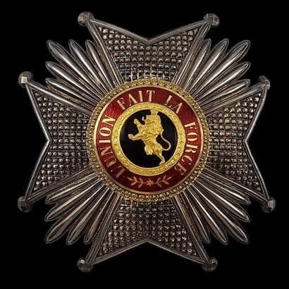 BELGIUM - ORDER OF LEOPOLD - PLAQUE OF GRAND...
