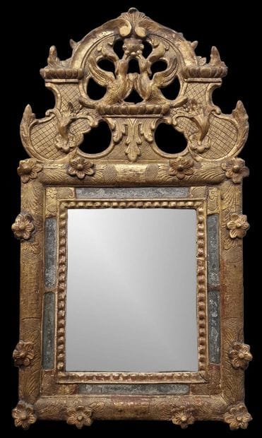 RECTANGULAR MIRROR WITH GLASS RAILS AND MOVING...