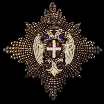 SERBIA - ORDER OF THE WHITE EAGLE - PLATE...
