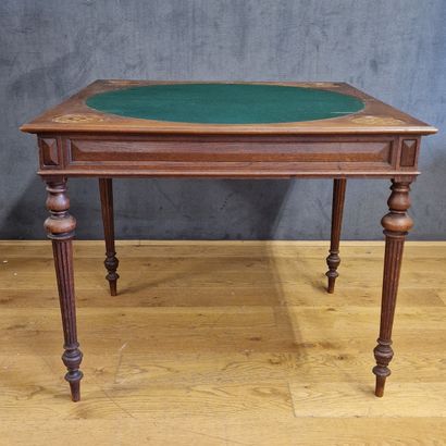 Henri II-Style WALL-MOUNTED GAMING TABLE—Late...