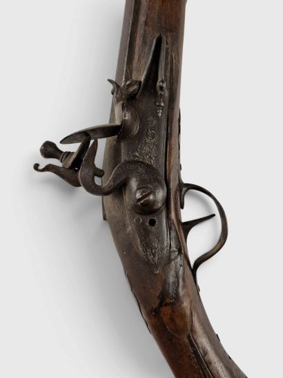 OFFICER'S FLINTLOCK PISTOL.
Polygonal barrel....
