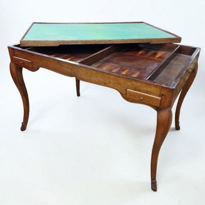 Louis XV-Style Backgammon Table - 19th century,...