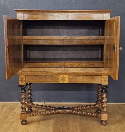 LARGE 17th-Century Dauphiné-Style Inlaid...