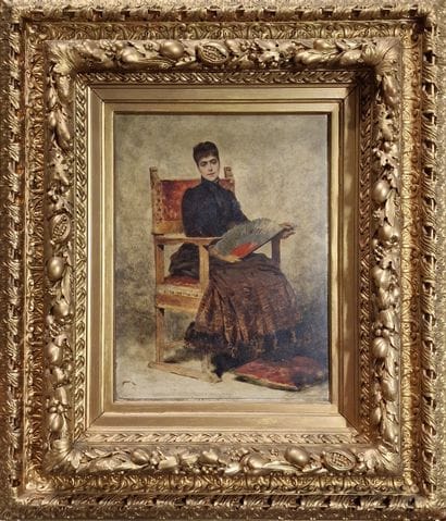 Théobald CHARTRAN (1849-1907)
Jeune femme...