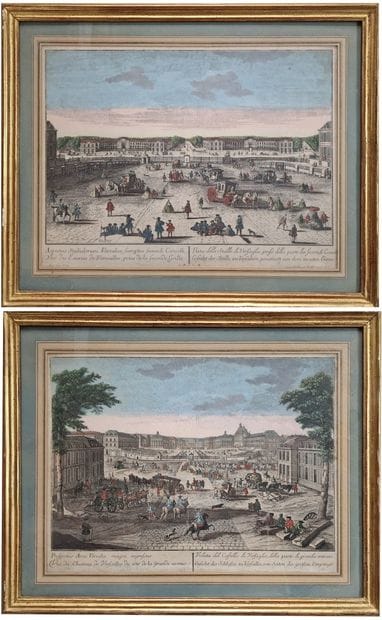 PAIR OF EIGHTEENTH-CENTURY COLOR ETCHINGS
Views...