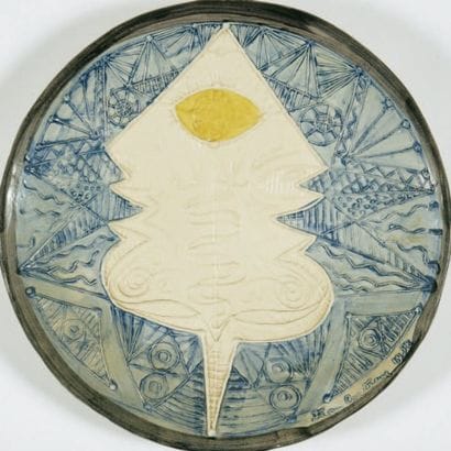 Jean Cocteau (1889-1963)
Visage Assiette...