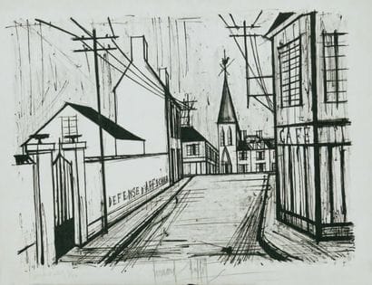 Bernard Buffet (1934-2002)
Rue de village...