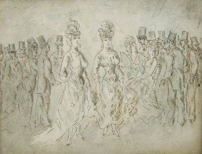 Constantin Guys (1802/05-1892)
Deux élégantes...