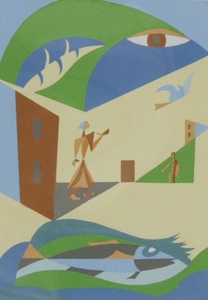 Léopold Survage (1879-1968)
Composition Pochoir...