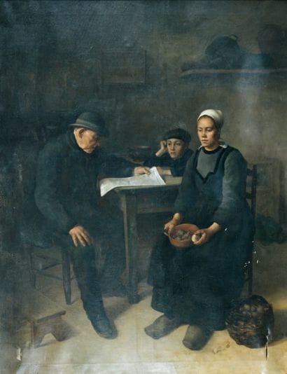 Charles Perrandeau (1865-1903)
Scène paysanne...