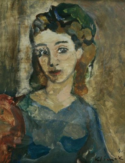 Ludwig Klimek (1912-1992)
Jeune fille Technique...