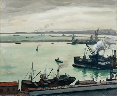 Albert Marquet (1875-1947)
Le port avec fumées...