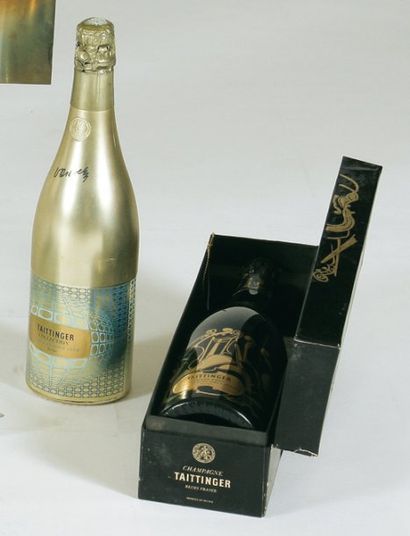 Taittinger
2 bouteilles illustrées par Arman...