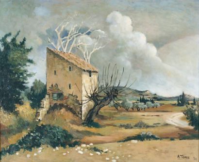 André Torre (1929-1999)
Paysage de Provence...