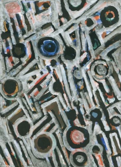 Jacques Germain (1915-2001)
Composition Aquarelle...
