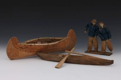 LOT :

REPRODUCTION en bois d’un CANOE Indien...