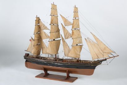 MAQUETTE - Trois mâts le « MINNETTE GRAET...