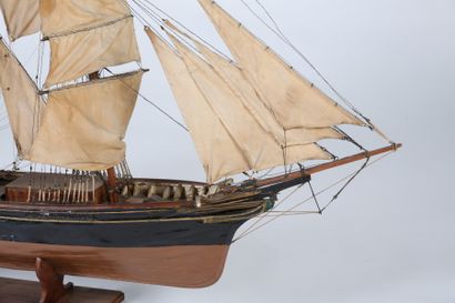 MAQUETTE - Trois mâts le « MINNETTE GRAET...