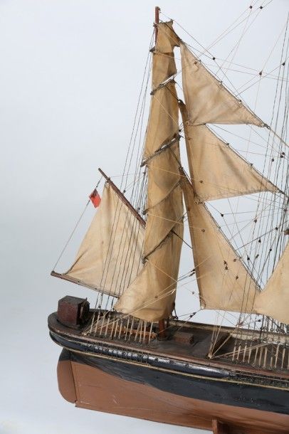 MAQUETTE - Trois mâts le « MINNETTE GRAET...