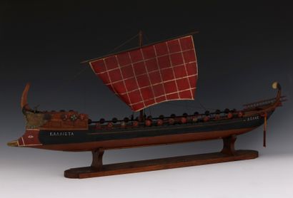 MAQUETTE - Une galère trirème Grecque 