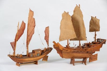LOT :

MAQUETTE - Une jonque chinoise, en...